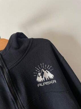Alaska Souvenir Zip Up Hoodie Unisex Travel Oversized Relaxed Mens XXL